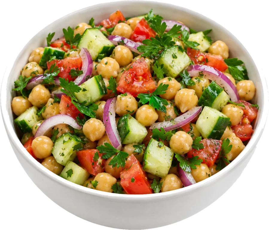 Lemon chickpea salad